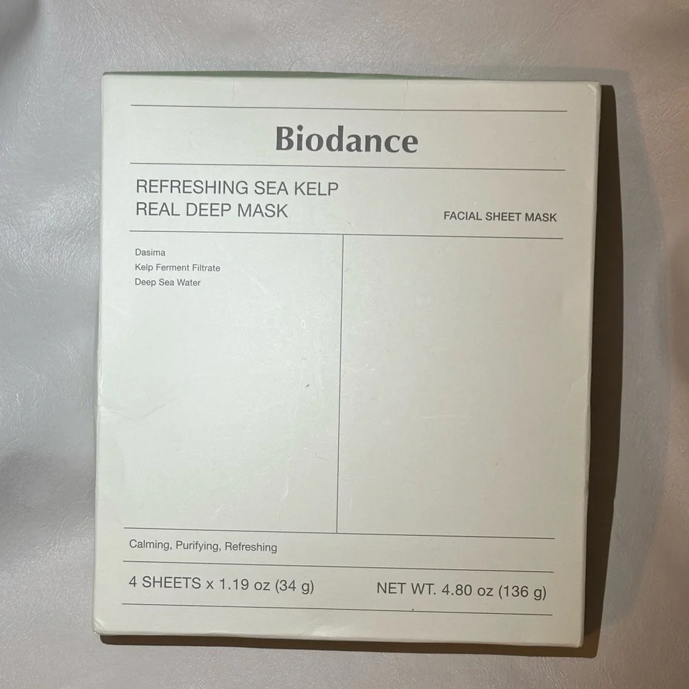 K-Beauty Biodance‎ Refreshing Sea Kelp Facial Mask